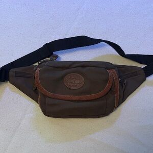 Cypress Woods Brown Belt Bag with Leather Accents – Like New